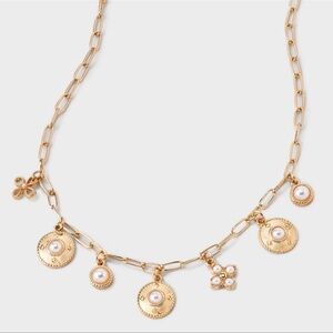 A new day - pearl charm necklace